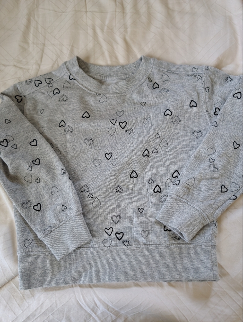 wonder nation Gray Sweatshirt with Orange Logo Tag